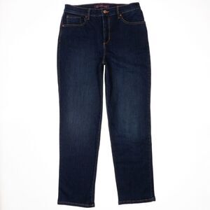 Gloria Vanderbilt Jeans Womens 10 Amanda Straight Blue Denim Stretch 30 x 29
